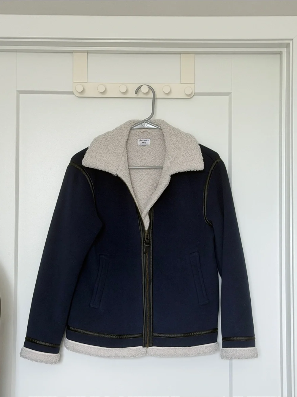 Uniqlo * JW Navy Jacket with Cream Sherpa Lining